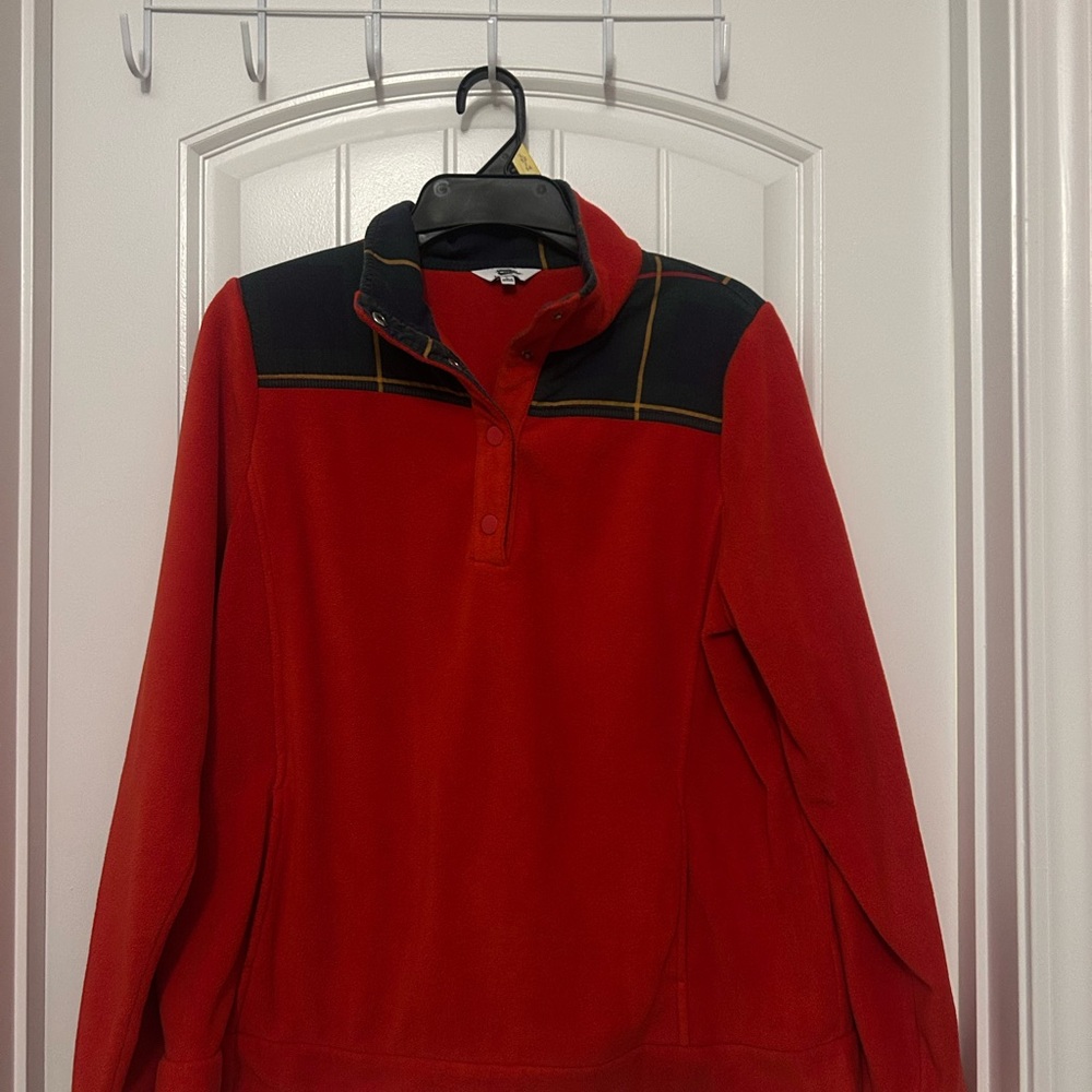 Crown & Ivy Red and Black Women's Jacket